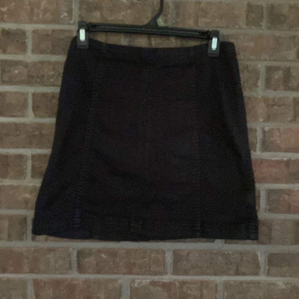 - Solid black Free People mini skirt size 10